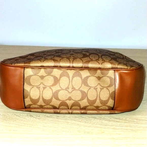Coach Signature Saddle 2 Shoulder Bag - F20209 (Tan/Gold) 💯 AUTHENTIC - NEW!!!! - Picture 2 of 10